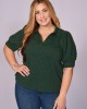 Forest Green Collared Blouse