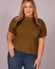 Drop Shoulder Pocket Sweater Top