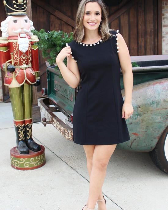 A Must Have Little Black Dress with Pearls