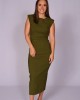 Olive Midi Fitted Dress