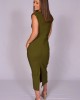 Olive Midi Fitted Dress