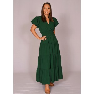 Hunter Green Midi Dress