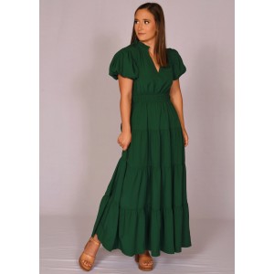 Hunter Green Midi Dress