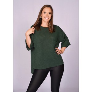 Light Knit Three Quarter Sleeve Top