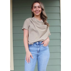 Cowl Neck Dressy Top